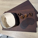 Lederen tafelset 15 delig, Served With Style, brown, 2026